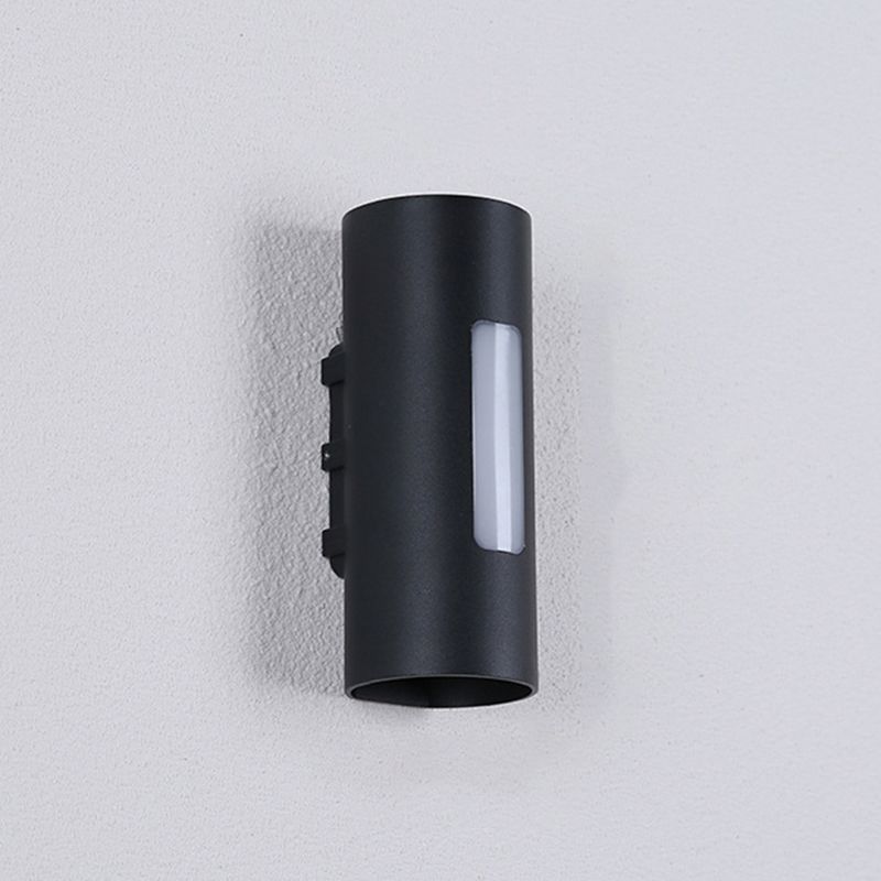 Cylinder Aluminum Wall Light Minimalism 2-light Wall Sconce for Hallway