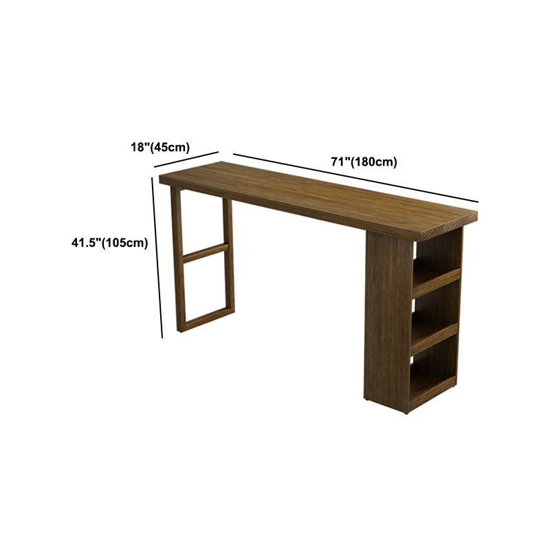 Modern Rectangle Set 1/2/3 Pcs Solid Wood Bar Table and Stools