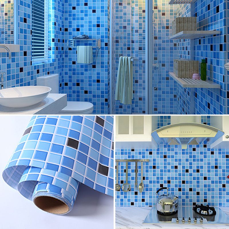 Colorful Mosaic Peel & Stick Tile Water-resistant Shower Wallpaper