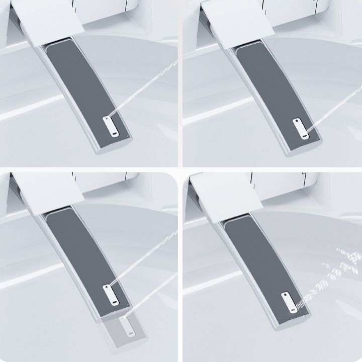 Modern Floor Mount Toilet Bowl White Toilet with Seat for Bathroom