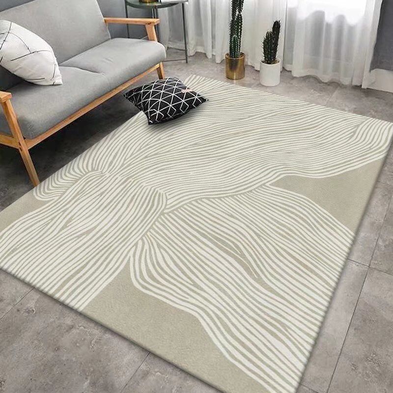Contemporary Rug Polyester Wabi-sabi Rug Non-Slip Backing Rug for Living Room