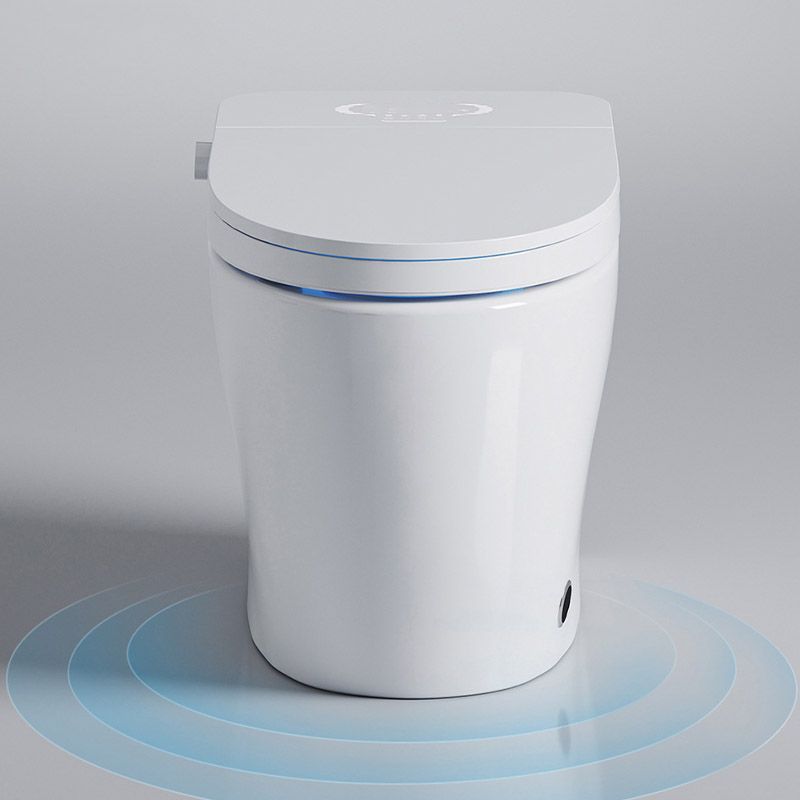 Modern Toilet Bowl Siphon Jet Skirted Toilet with Soft-Close Seat for Bathroom