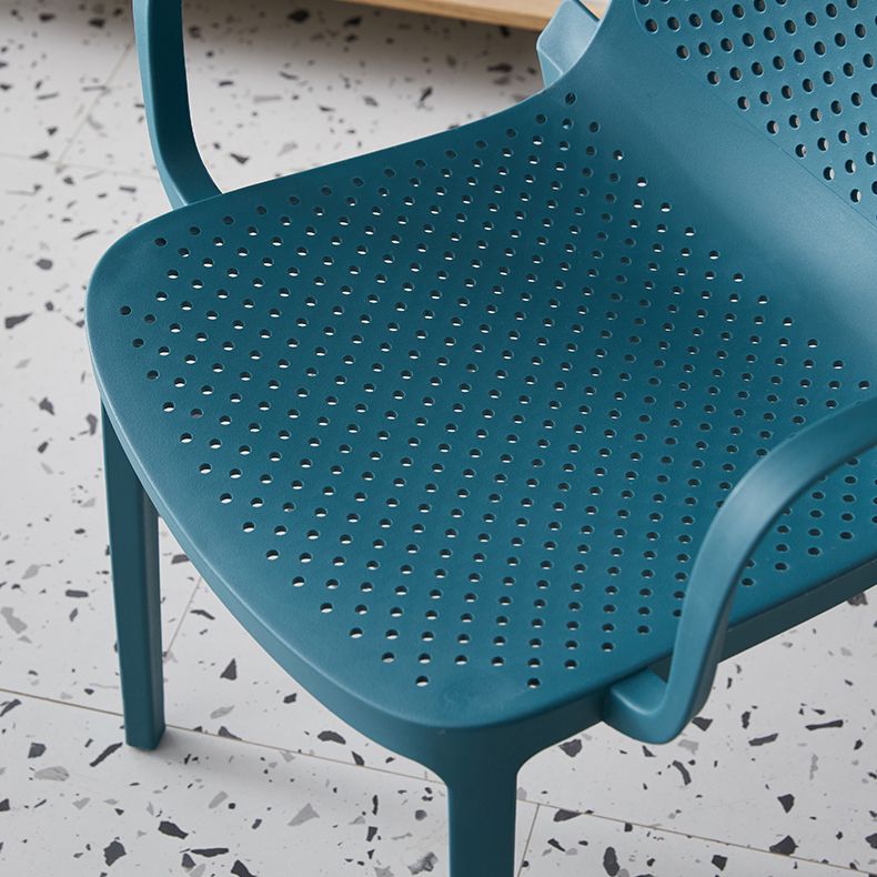 Fauteuil de salle à manger intérieur-extérieur moderne, fauteuil de salle à manger en plastique multicolore