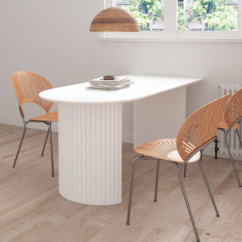 Contemporary Sintered Stone Dining Table Metal Base Dining Table for Home Use