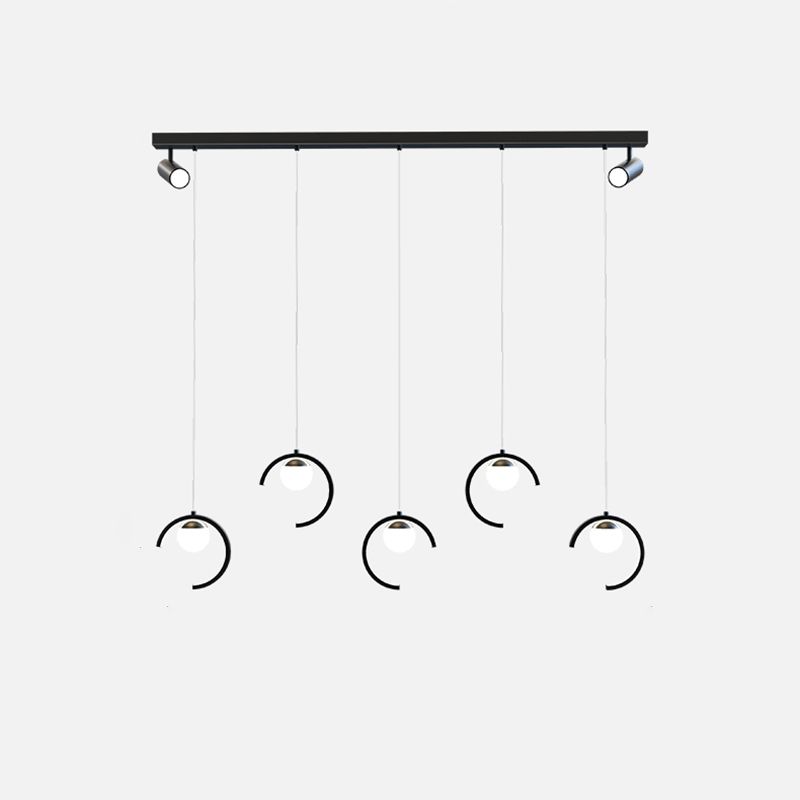 Modern Kitchen Island Lighting Geometric island chandelier lights Metal Chandelier