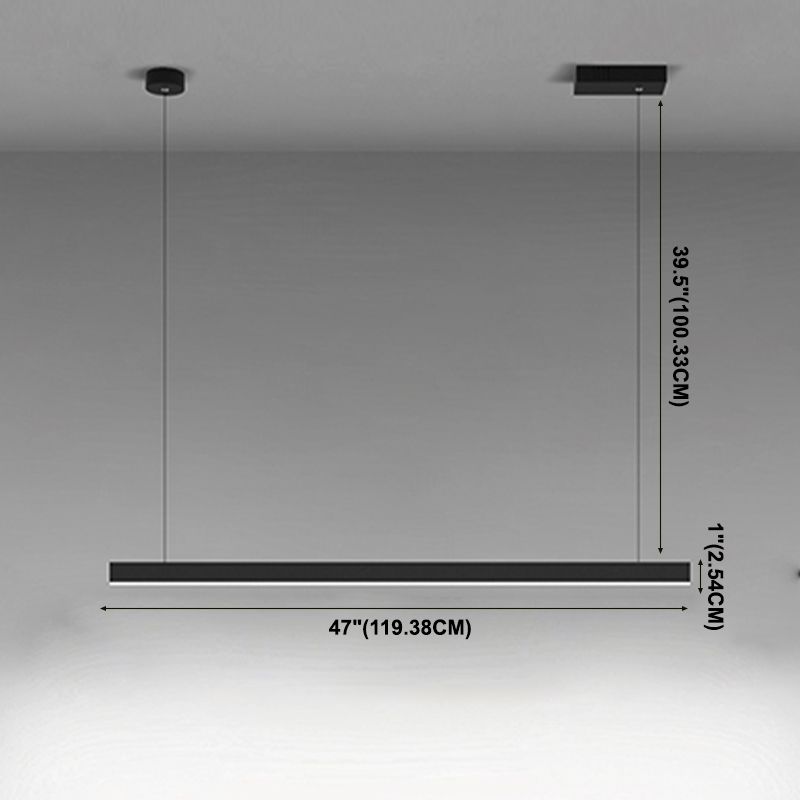 Lémière suspendue simple moderne LED DIGNAGE LED PRENDANT PRENDANT