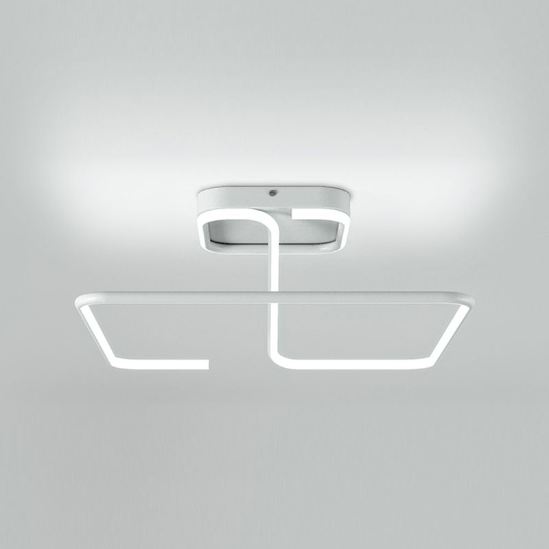 Squared Ceiling Mounted Fixture Modern Style LED Aluminum Ceiling Lighting
