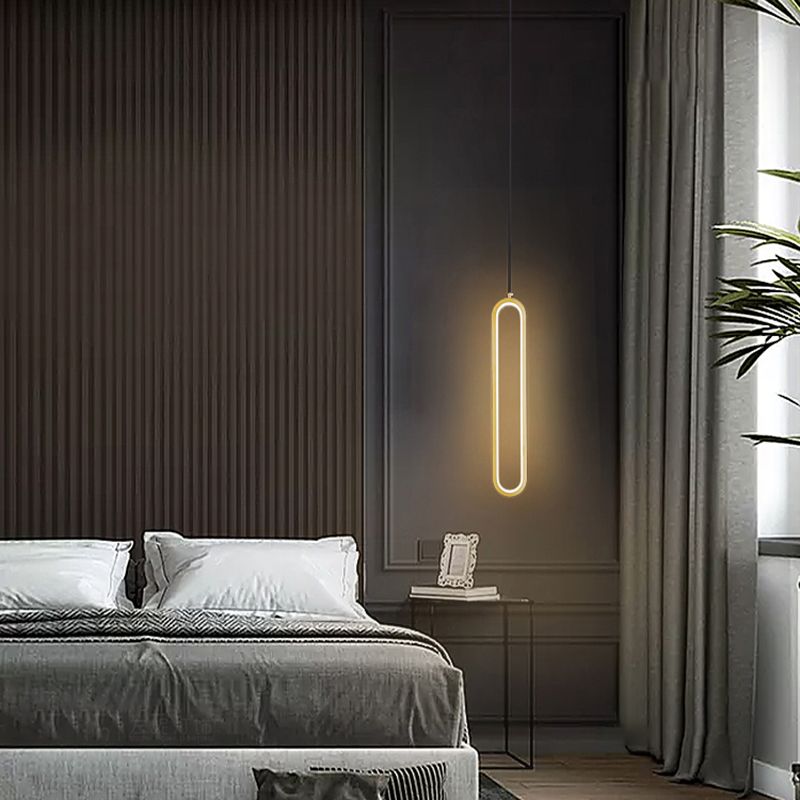 Chambre à coucher en suspension d'éclairage minimalisme kit de pendentif linéaire pour chambre à coucher