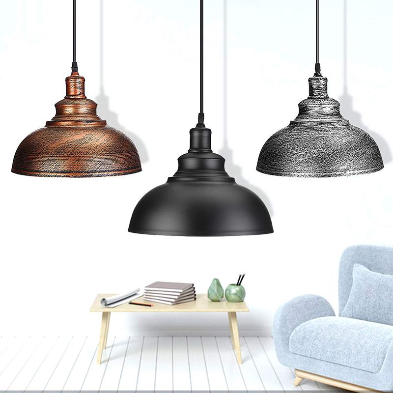 Industrial Barn Commercial Pendant Lighting Metal 1 Light Pendant Light Kit for Dinning Room