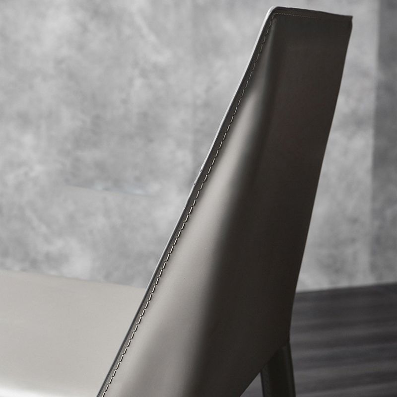 Faux Leather Kitchen Dining Chair Contemporary Kitchen Dining Armless Chair