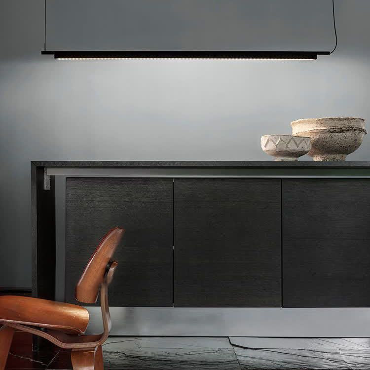 Illuminazione a sospensione lineare luci isola sospesa il lampadario moderno a pendente moderno