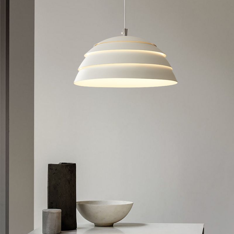1 Light Bowl Shade Hanging Light Fixture Living Room Bedroom Modern Simple Pendant Light