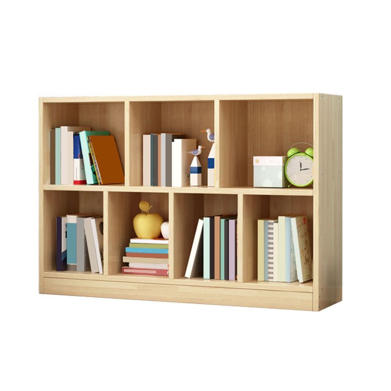 Wood Bookshelf Matte Finish Contemporary Style Bookcase for Home Office