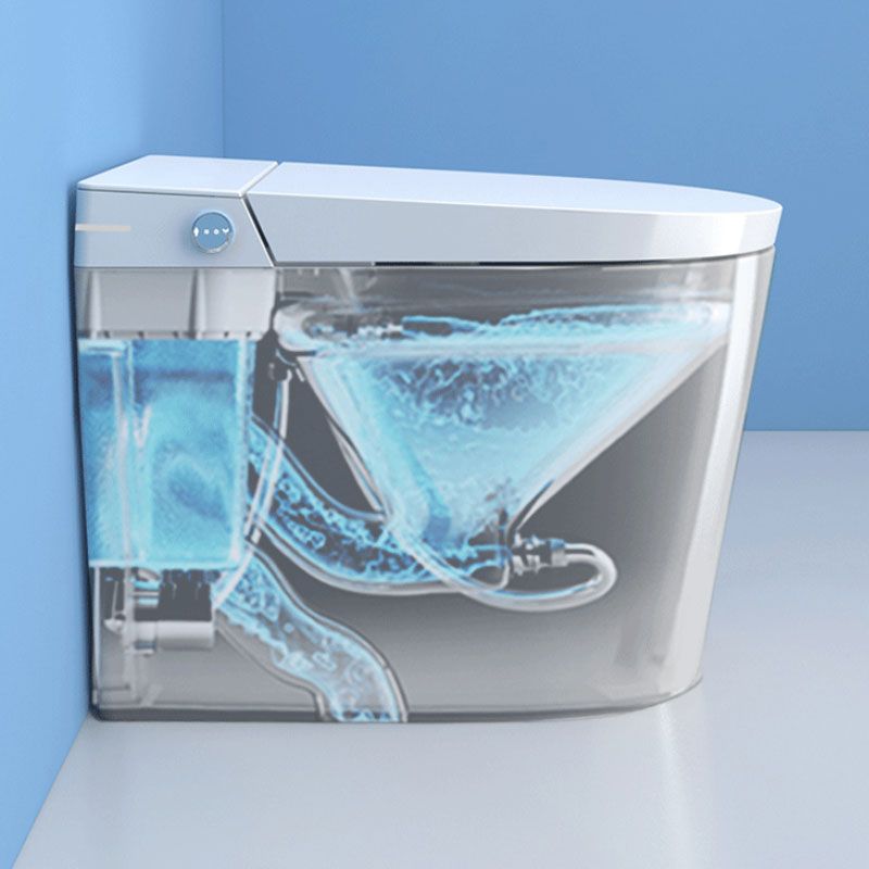 Contemporary Flush Toilet Floor Mounted One-Piece Toilet Porcelain Urine Toilet