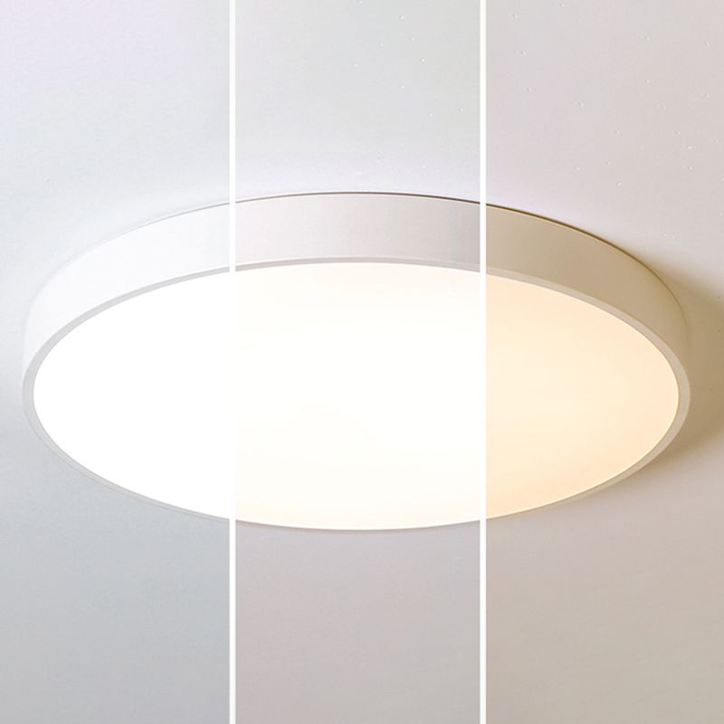 Lámpara de techo minimalista de montaje empotrado, luz de techo LED para sala de estar, habitación de niños