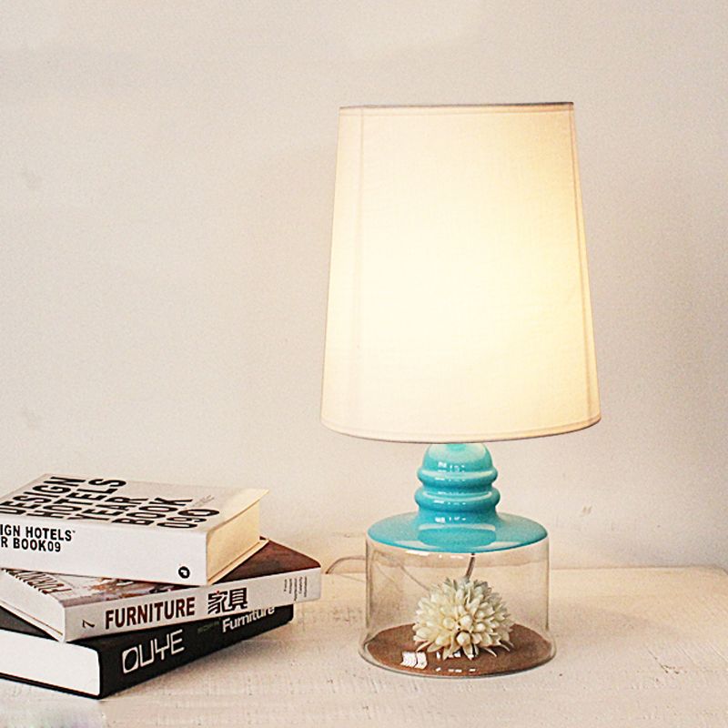 Luce pastorale del tavolo da ristorante in barilotto in tessuto pastorale a 1 tea