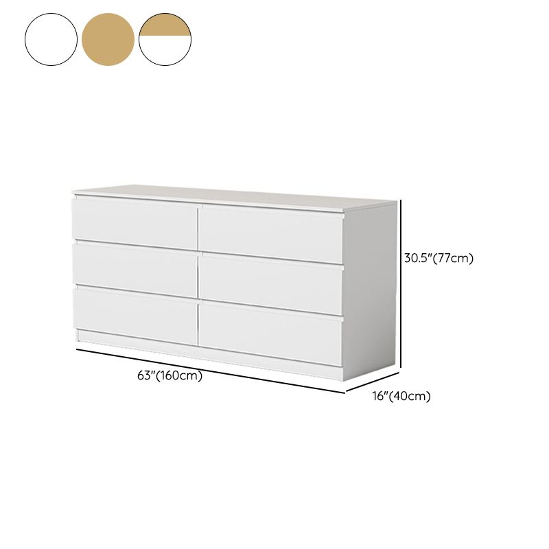 Contemporary Storage Chest Manufactured Wood Dresser , 15.6 Inch W