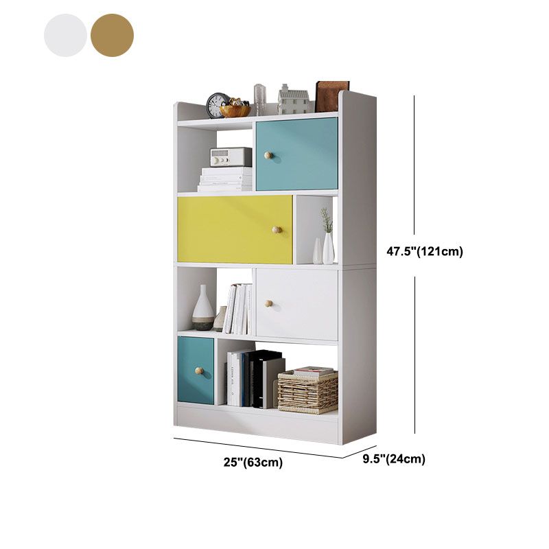 25" L X 9.5" W Engineered Wood Shelf Bookcase Standard Modern Vertical Book Shelf