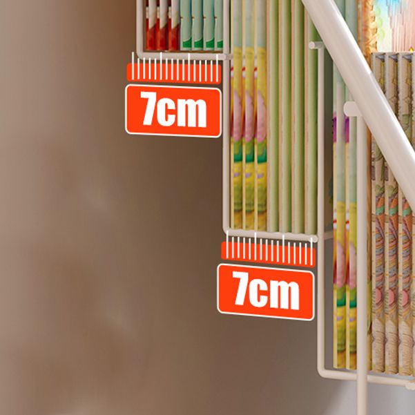 Metal and Plastic Shelf Bookcase Scandinavian Bookcase for Study Room