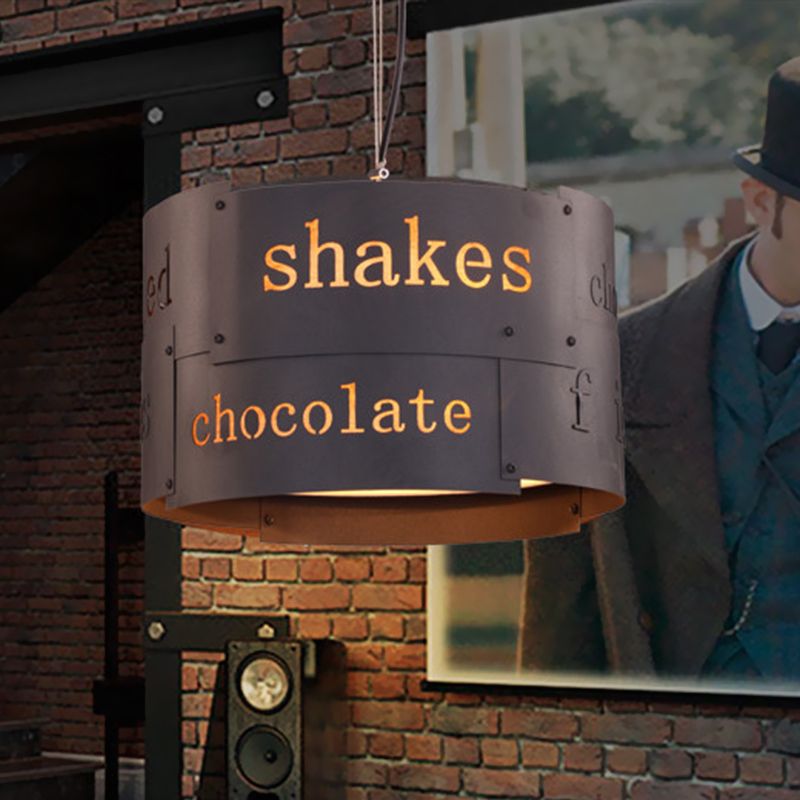 Éclairage de lustre à tambour à 3 tambour