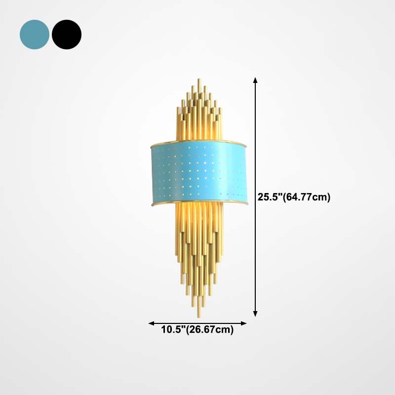 Iluminación de apliques de pared luz de metal de estilo moderno de estilo LED para dormitorio
