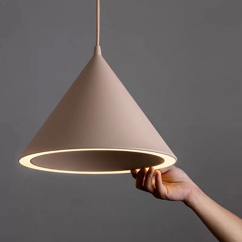 Contemporary Style Cone Pendant Lamp Metal 1 Light Hanging Pendant Light