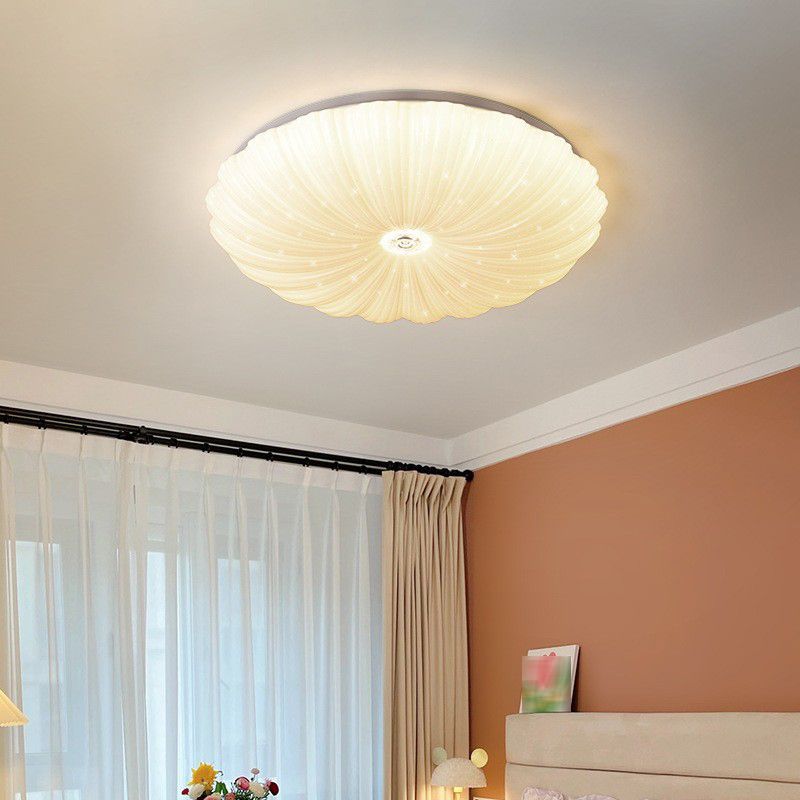 LED Ceiling Mount Light White Ceiling Light with Acrylic Shade for Living Room