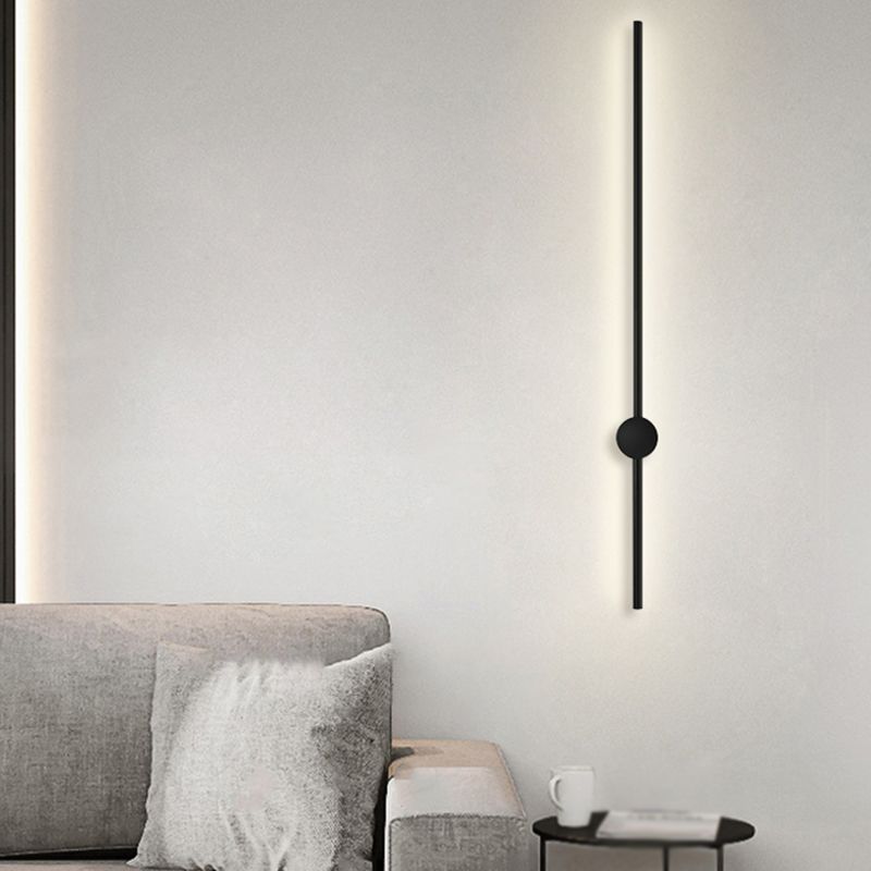 Modernism Metal Wall Mounted Sconce Black Wall Light for Living Room