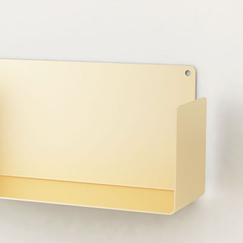 Contemporary Metal Bookshelf Floating Closed Back Bookcase with Shelves