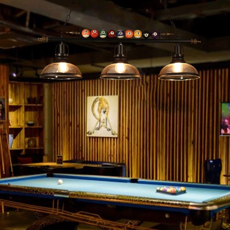 Industrial Style Hanging Lamp Dome Shade Island Light Fixture for Bar (Included Balls)