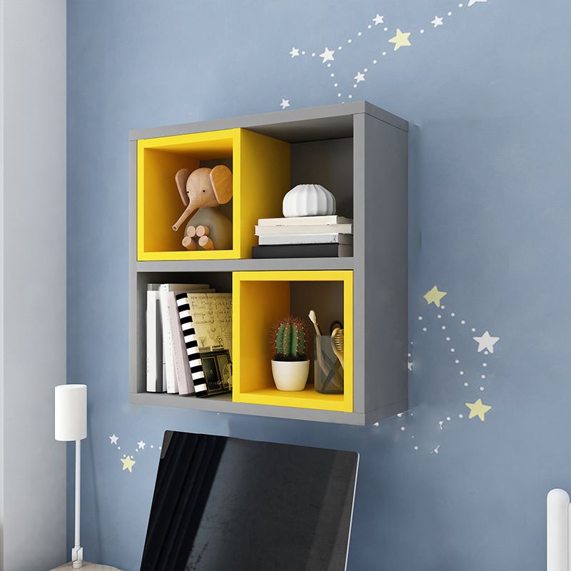 Modern Floating Bookshelf Wooden Wall Mounted Bookcase Shelves Included for Home