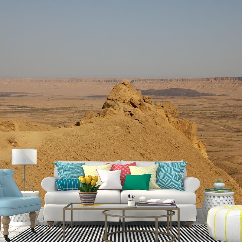 Huge Desert Mural Wallpaper Photography Style for Dining Room Decor