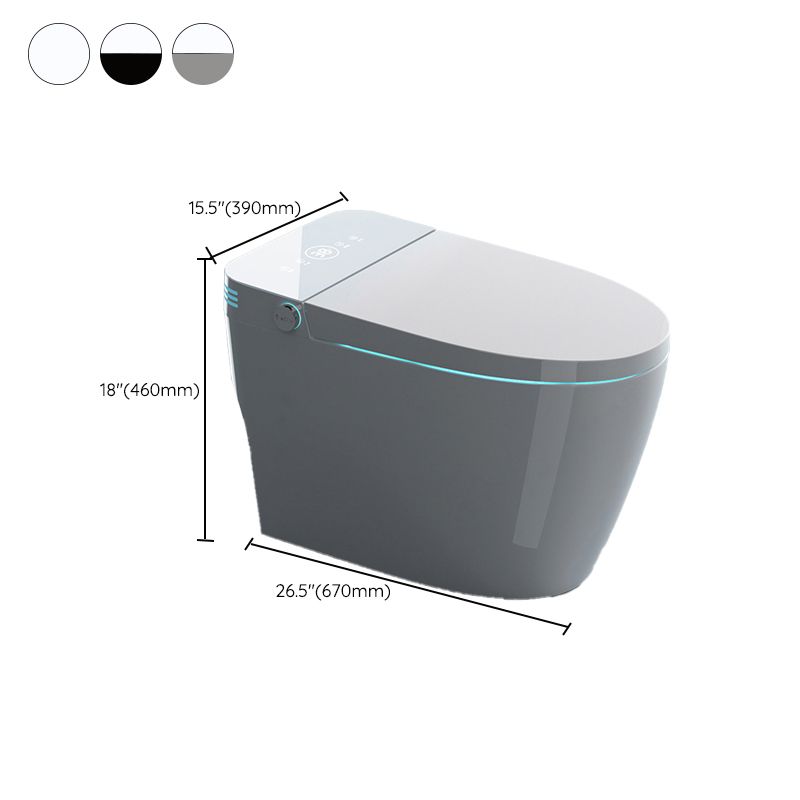 One Piece Toilet Modern Flush Toilet Porcelain Floor Mounted Siphon Jet Toilet