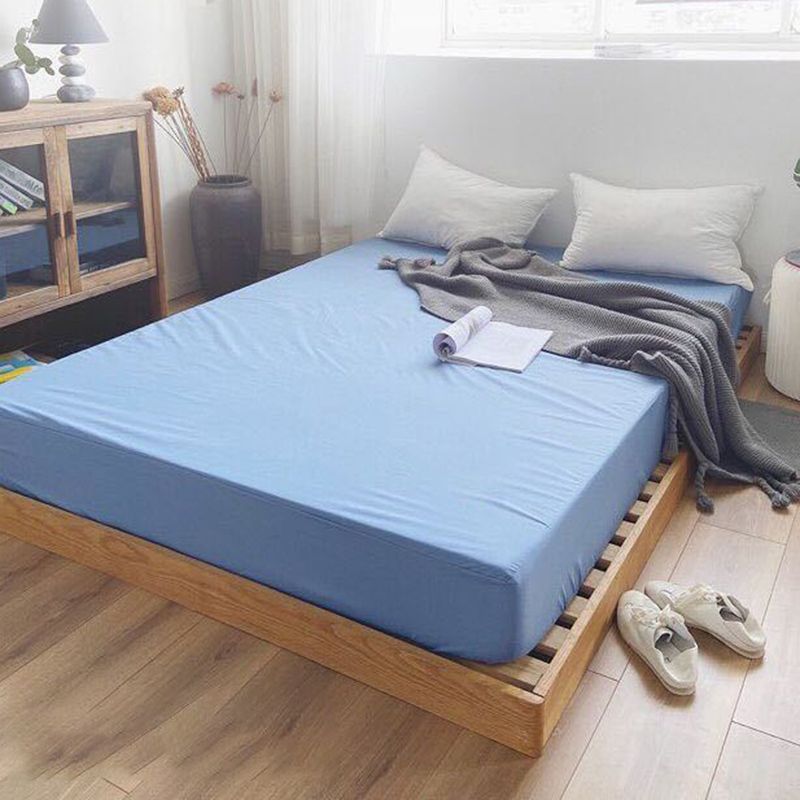 Solid Color Water Resistant Sheet Set 1-Piece Polyester Bed Sheet