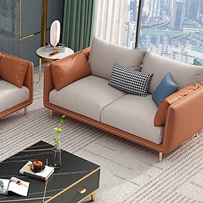 Stain-Resistant Living Room Sofa Pillow Top Arm Standard Settee