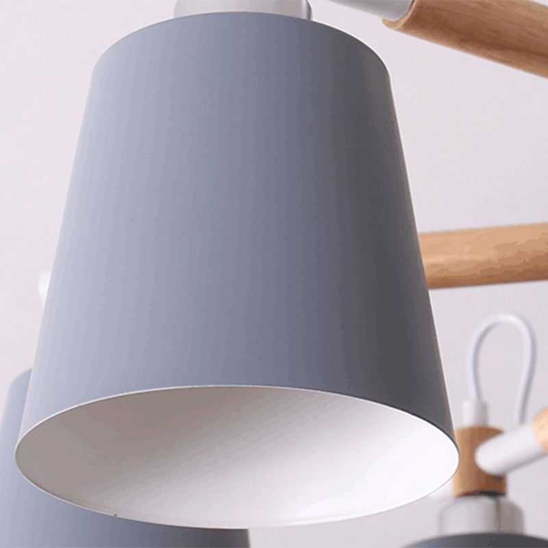 Gearceerde hangende kroonluchter simplistische metalen hanglampverlichting voor woonkamer