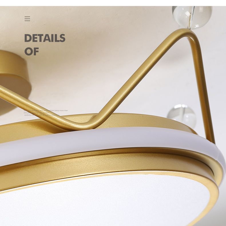 Corona semifulto monte leggero macaron nordico macarfull a soffitto metallico per la camera da letto per bambini