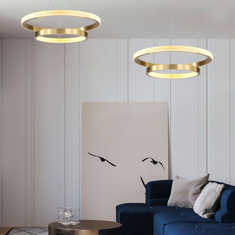 Moderner einfacher charakteristischer Stil LED Hängende Kronleuchter Licht für Wohnzimmer Esszimmertreppe