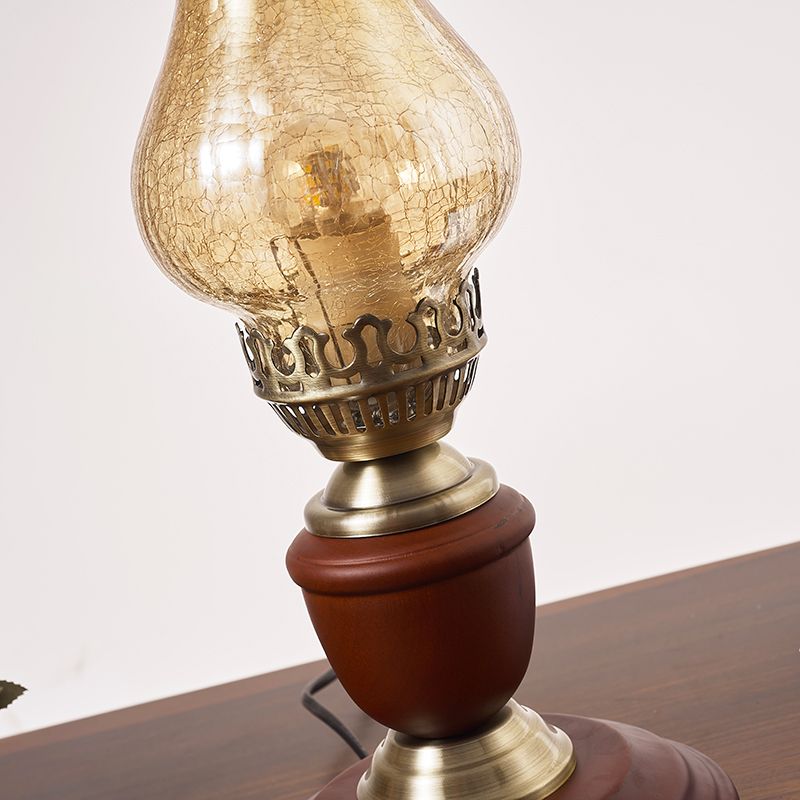 Contemporary Glass Table Lamp Eye-caring Table Lighting Fixture for Living Room