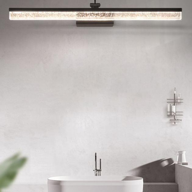 Modern Minimalist Style Streamlined Wall Mounted Vanity Lights Metal Vanity Sconce for Toilet