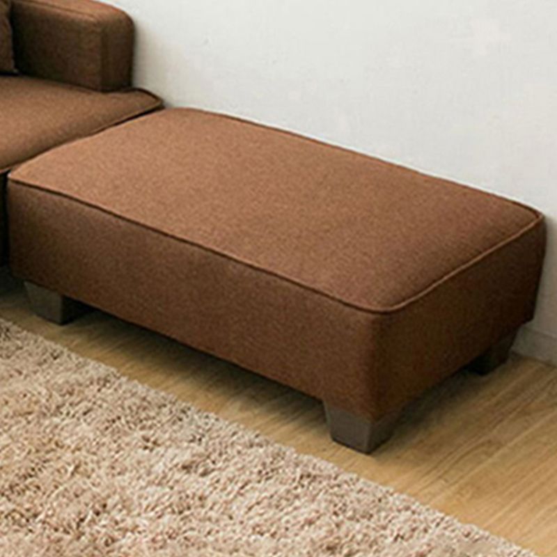 Square Arm Sectionals Contemporary 43.3" L Loveseat with Footrest