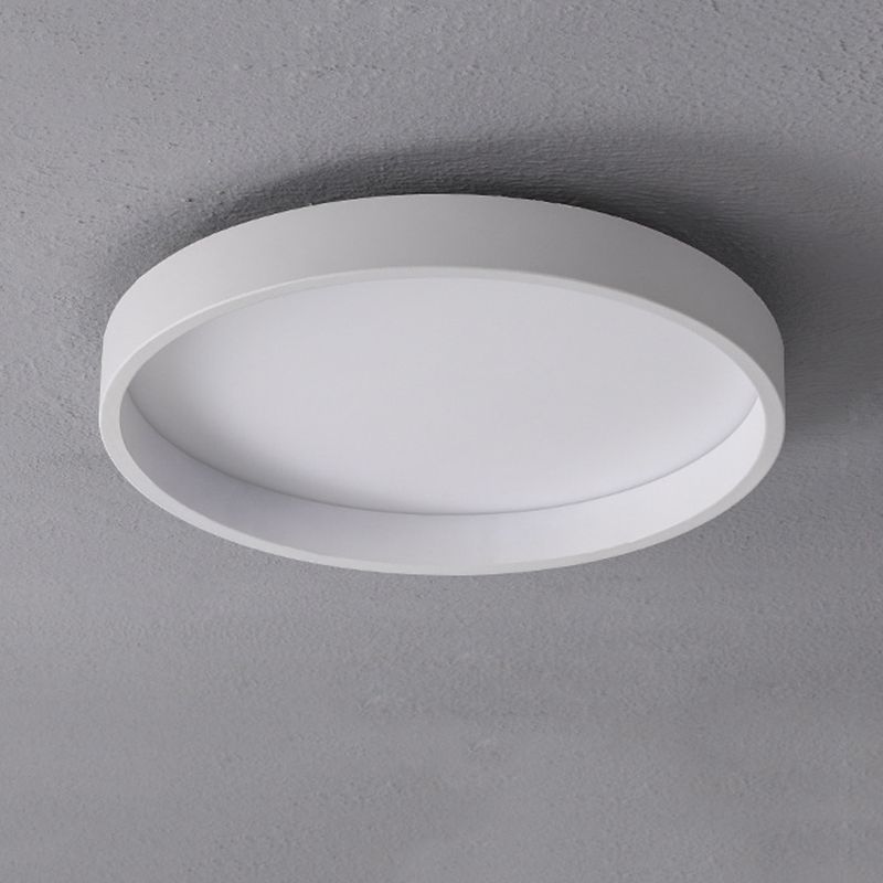 Circulaire Acrylique DEL Flush Mount in Modern Concise Style Wrought Iron Ceiling Light for Living Room