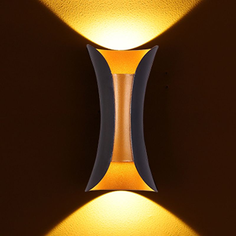 Moderner Stil Geometrischer Schatten Wandleuchten Metall 2 Leuchten Wandmontierte Beleuchtung