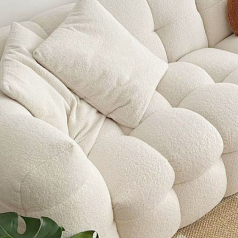 Biscuit Back Tuxedo Arm Sofa Scandinavian 25.6" H Settee with Pillows