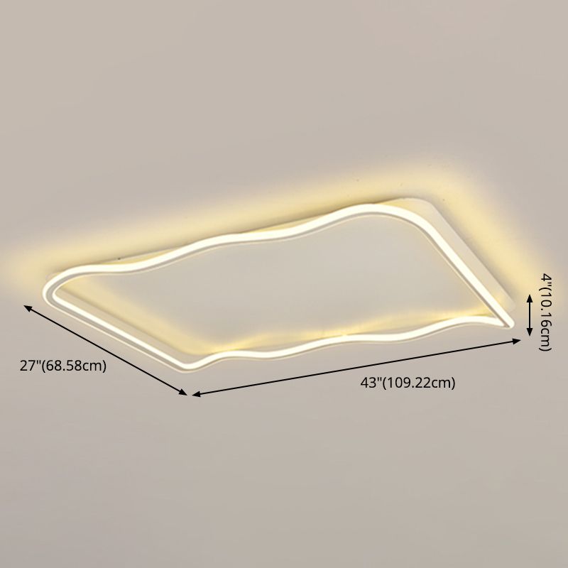 1-Licht geometrische moderne Flush-Leuchte LED Metall Deckenleuchte für Schlafzimmer