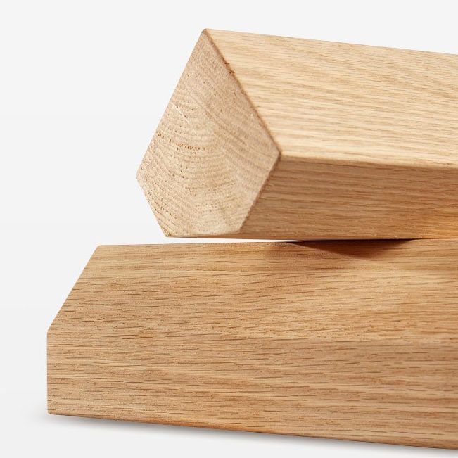 Solid Wood Top Dining Table Modern Oval Table with Double Pedestal for Kitchen