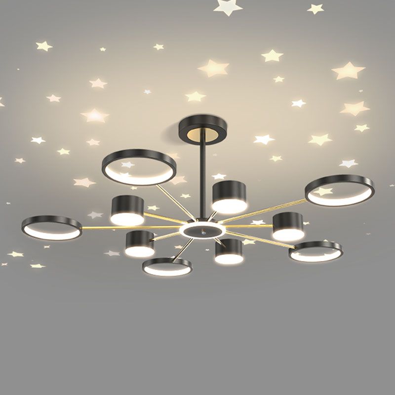 5/12 Köpfe Decke Anhänger Licht Einfachheit Kronleuchter Beleuchtung für Wohnzimmer