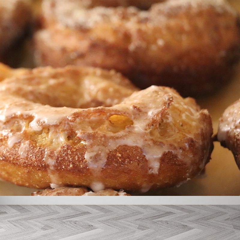 Tasty Donut Wall Mural Decal for Dessert Shop Moisture Resistant, Custom-Made