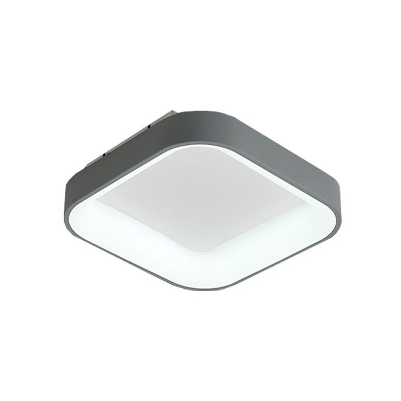 Metal Square Ceiling Light Fixture Nordic Style LED Flush Mount Lamp