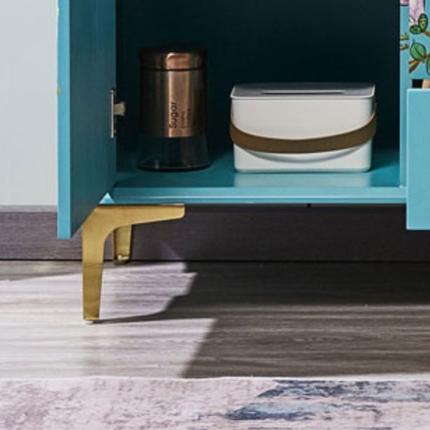 Glam Combo Dresser Horizontal Stone Storage Chest Dresser for Bedroom